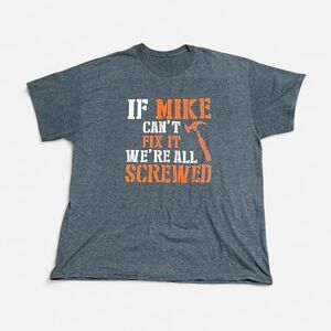 Dark blue graphic XL size T shirt